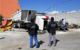 Polic&iacute;a Ministerial asegur&oacute; camiones robados en Puebla