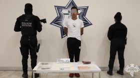 Captura Polic&iacute;a Estatal a presunto distribuidor de droga