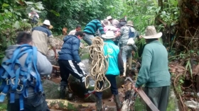 Se desconoce informaci&oacute;n de la causa de su muerte, pobladores rescataron el cuerpo