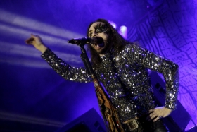 Con su estilo &uacute;nico, Moderatto puso el toque rockero a la Feria de Puebla 2017