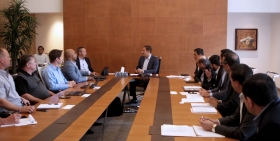 Gobernador de Puebla encabeza reuni&oacute;n con directivos de Niagara Bottling