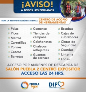 Para la reconstrucci&oacute;n de las zonas afectadas por el sismo
