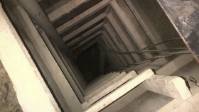 T&uacute;nel por donde bajo el "Chapo"