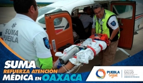 Este grupo de m&eacute;dicos y param&eacute;dicos del SUMA trabaj&oacute; de manera coordinada con las autoridades estatales y federales
