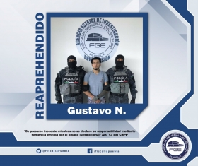 Gustavo N., en 2015 se fug&oacute; del penal de Huejotzingo